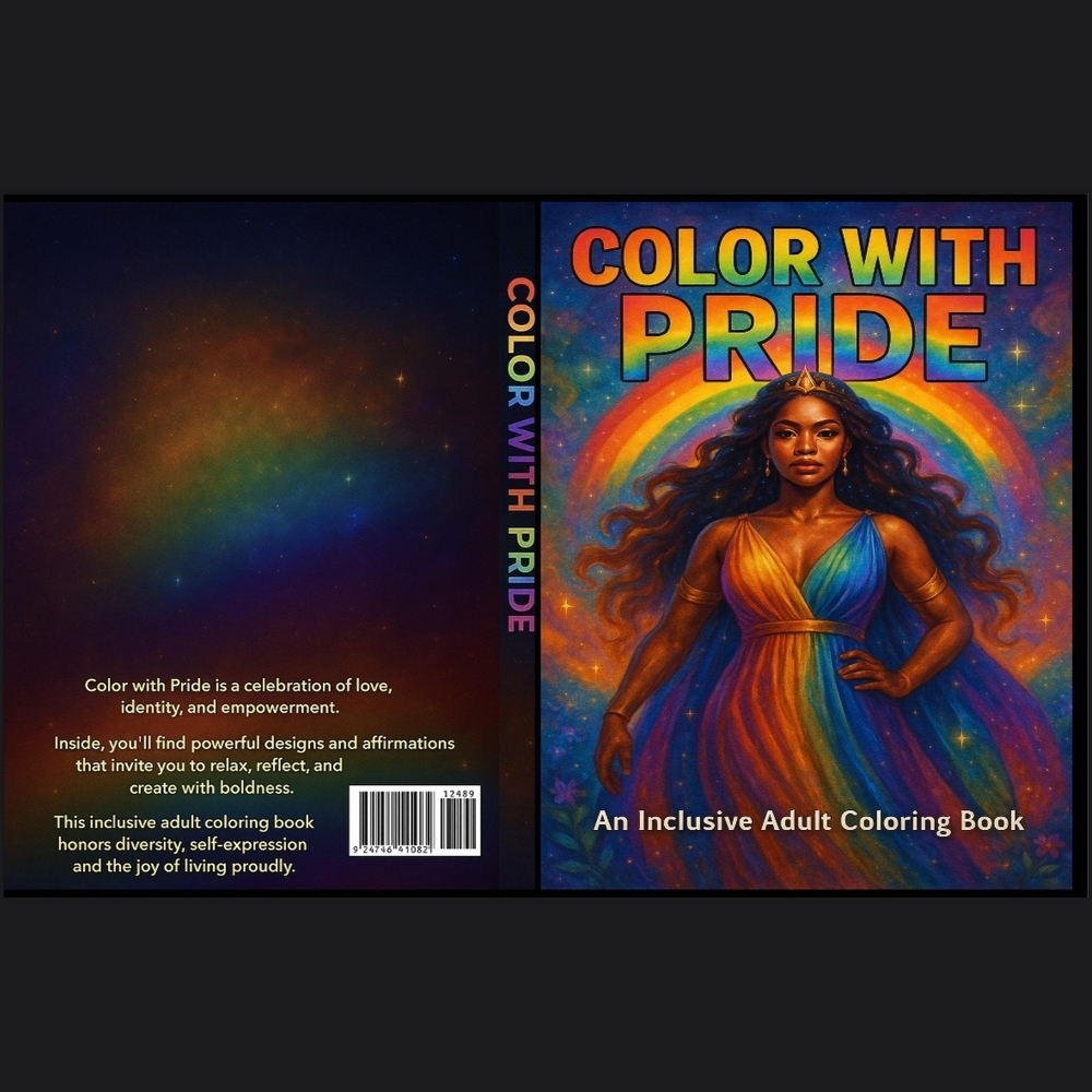 Color With Pride Adult Coloring Book BY Que Mitchell